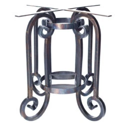 Curled Leg Dining Table Base For 48"-60" Tops