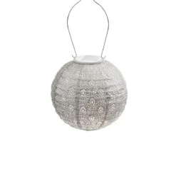 Indoor/Outdoor Round Lantern - Light Taupe