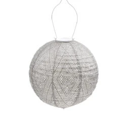 Indoor/Outdoor Globe Lantern - Light Taupe
