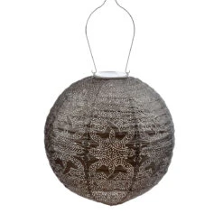 Indoor/Outdoor Globe Lantern - Taupe