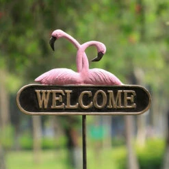Flamingo Welcome Sign
