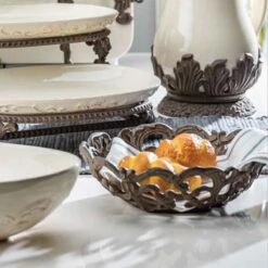 Acanthus Leaf Bread Bowl