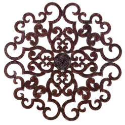 38" Scroll Wall Grill - Brown