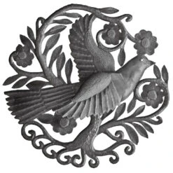 3D Metal Bird Plaque