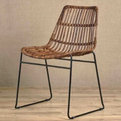 Woven Rattan Dining Chair