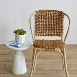 Woven Rattan Bistro Chair