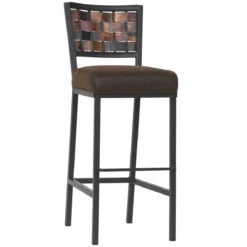 Copperweave Iron Stool