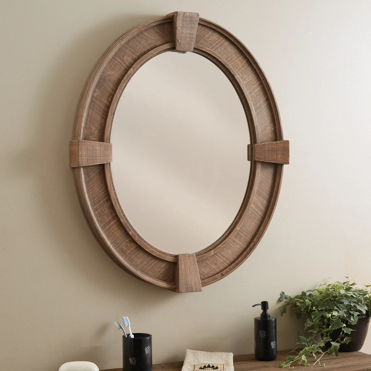 Cedar Hollow Oval Wall Mirror 2 Cedar Hollow Oval Wall Mirror - Image 2
