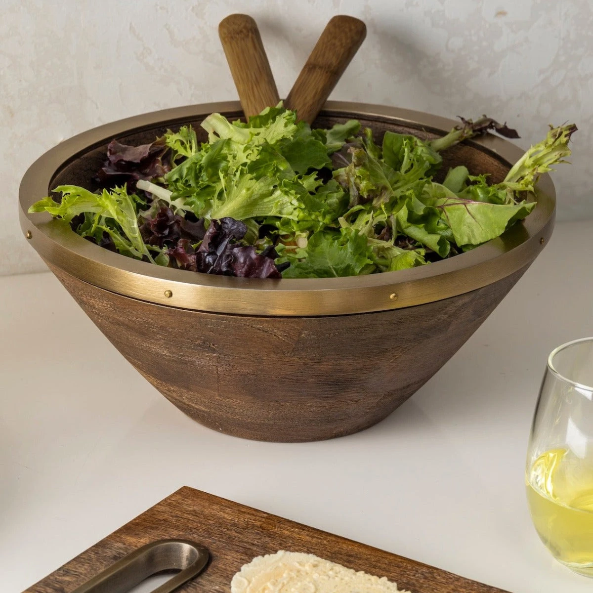 Mango & Metal Serving Bowls 3 Mango & Metal Serving Bowls - Image 3