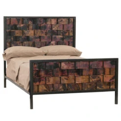Copperweave Iron Bed