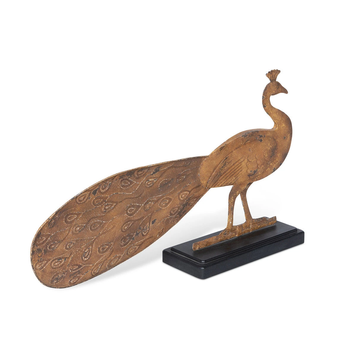 Folk Art Peacock Sculpture 3 Folk Art Peacock Sculpture - Image 3