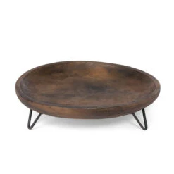 Wooden Footed Serving Tray