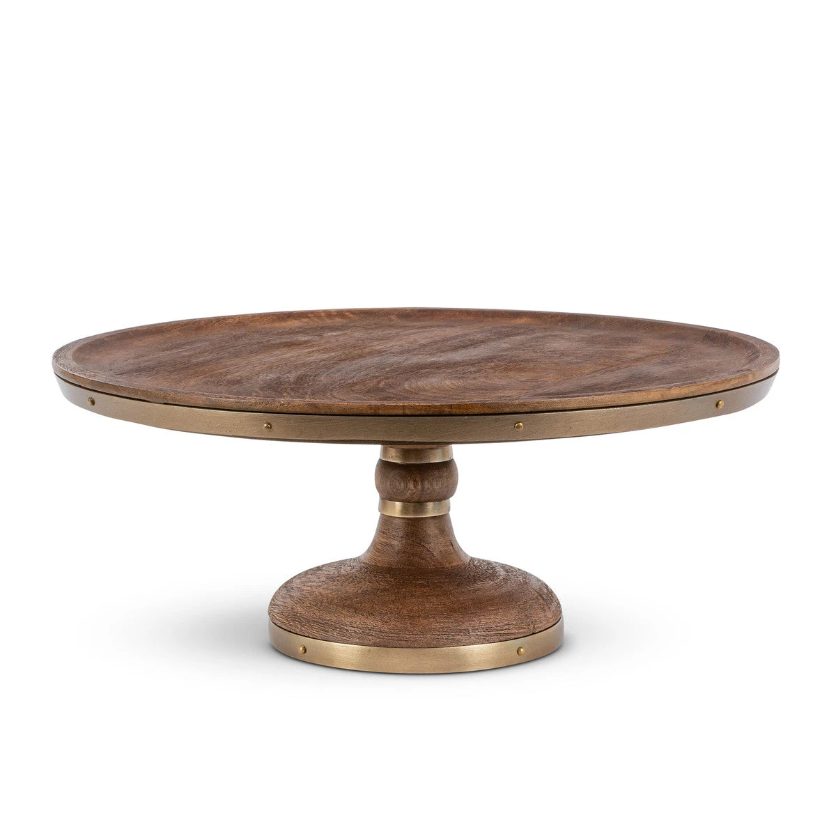 Mango & Metal Cake Stand 1 Mango & Metal Cake Stand