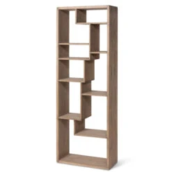 Geometric Wooden Etagere