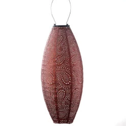 Indoor/Outdoor Elliptical Paisley Lantern - Copper