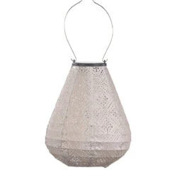Indoor/Outdoor Tulip Topaze Lantern - Light Taupe
