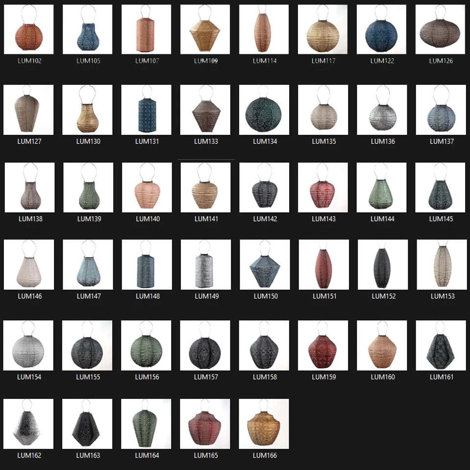 Indoor/Outdoor Bulb Lace Lantern - Taupe 2 Indoor/Outdoor Bulb Lace Lantern - Taupe - Image 2