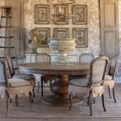 Vidalia Round Pine Dining Table - 72"