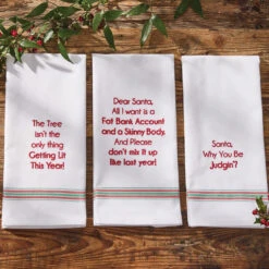Santa Sass Dish Towel Set