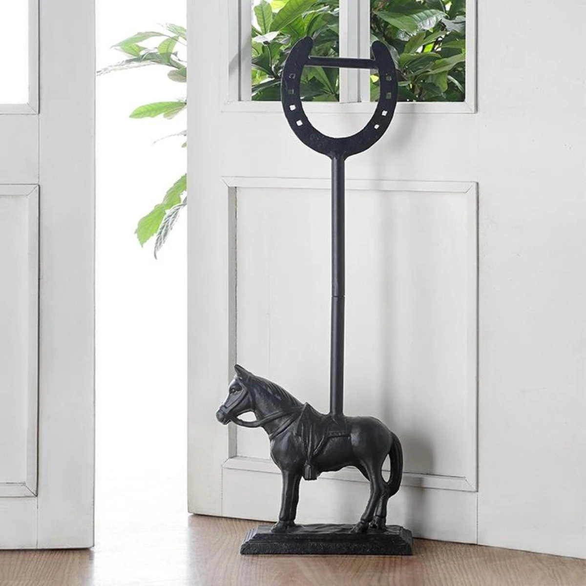 Cast Iron Horse Door Porter 1 Cast Iron Horse Door Porter