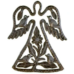 Garden Angel Metal Plaque