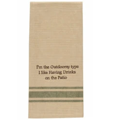 Outdoorsy Type Dishtowel
