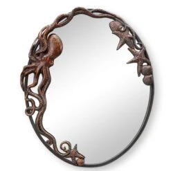 Octopus Oval Wall Mirror