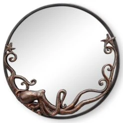 Octopus Round Wall Mirror