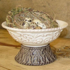 9" Serving Bowl W/ Pedestal