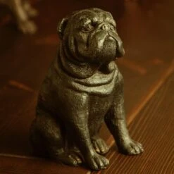 Stern Bulldog Statue