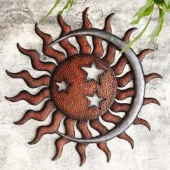 Sun, Moon And Stars Wall Plaque