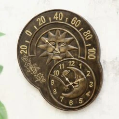 Sun/Moon Clock Thermometer