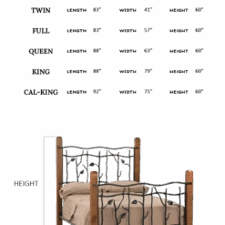 Briarhearth Iron & Wood Bed 5 Briarhearth Iron & Wood Bed -Iron Accents Shop sylamore bed measurements website