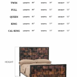 Copperweave Iron Bed -Iron Accents Shop westfork bed measurements website
