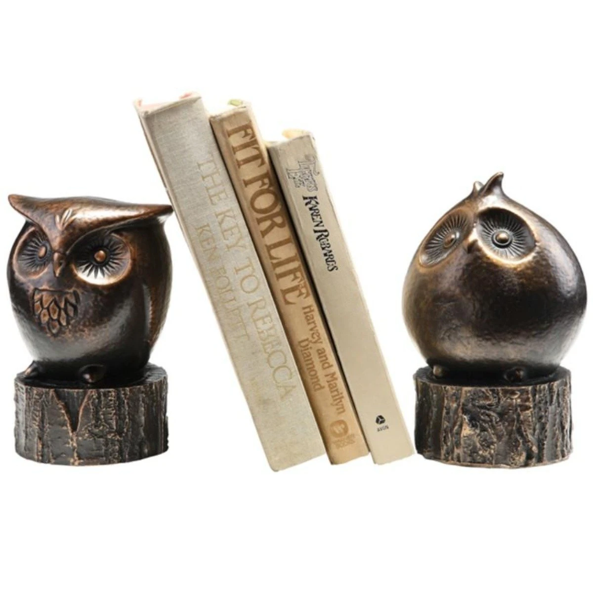 Wide-Eyed Owl Bookends (Pair) 1 Wide-Eyed Owl Bookends (Pair)